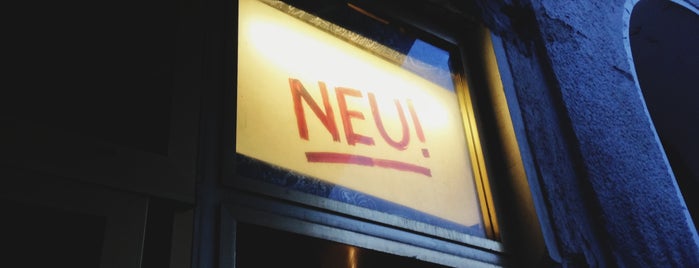Neu! Bar is one of The List:Berlin.