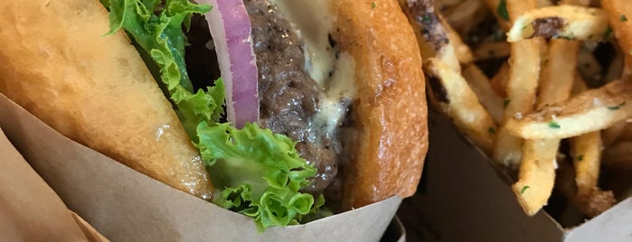 Larkburger is one of Denver restaurants to try!.