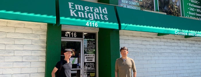 Emerald Knights Comics and Games is one of Carpet Bomb 4/17.