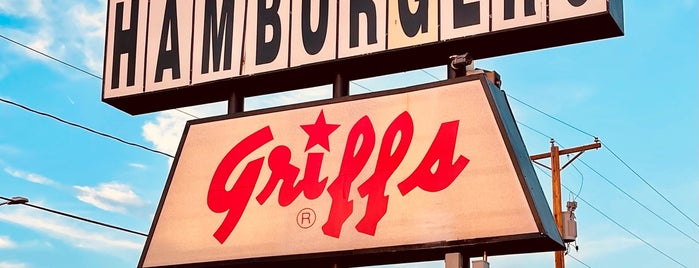 Griff's Hamburgers is one of food to try.