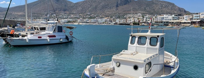 Port of Hersonissos is one of crete2014.