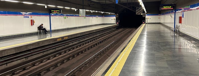 Metro Barajas is one of Madrid.  España.