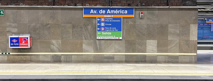 Metro Avenida de América is one of Angel’s Liked Places.