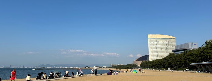 Seaside Momochi Beach Park is one of 駅前.