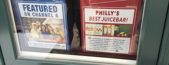 Yellow - A Juice Bar is one of Philly Eats.