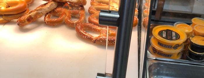 Philly Pretzel Factory is one of must-do's everywhere else.