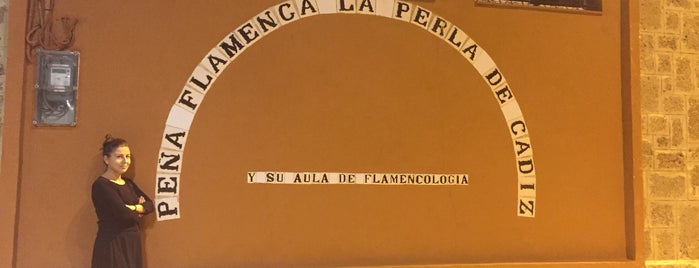 Peña Flamenca La Perla De Cadiz is one of สถานที่ที่ Nadide Gül ถูกใจ.