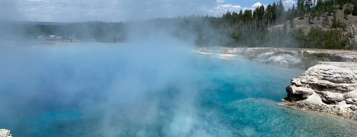 Midway Geyser Basin is one of Yellowstone.