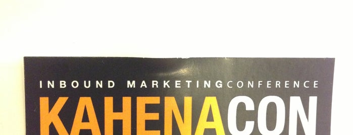KahenaCon - Inbound Marketing Conference is one of My spots.