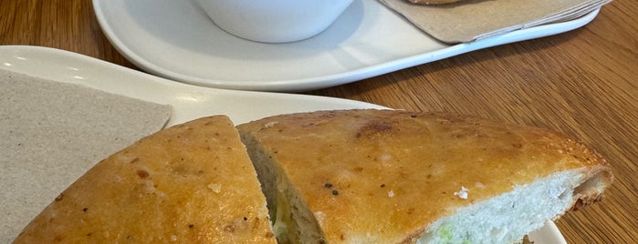 Panera Bread is one of regular spots.