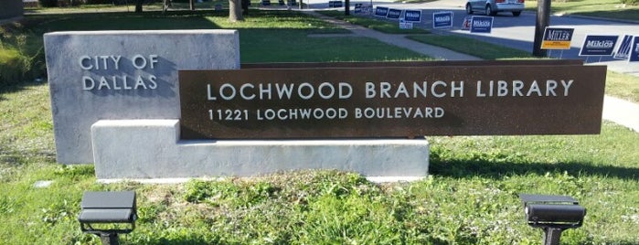 Dallas Public Library - Lochwood is one of East DALLAS.