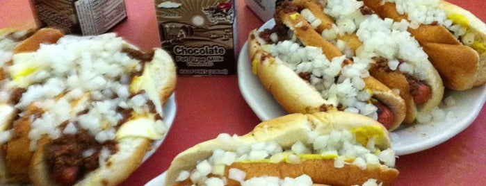 George's Coney Island is one of Hot Dogs - Better Than A Steak At The Ritz.
