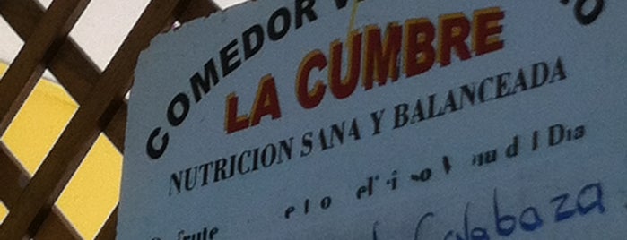 La Cumbre - Comedor Vejetariano is one of coatza.