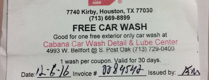 Cabana Carwash is one of Tilson.