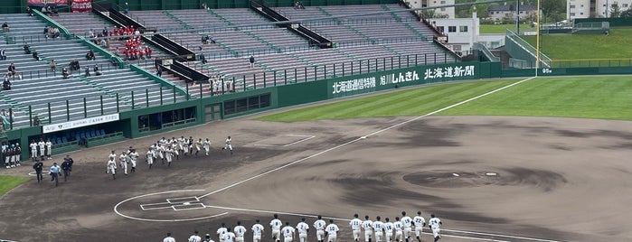 旭川スタルヒン球場 is one of Baseball Stadium.