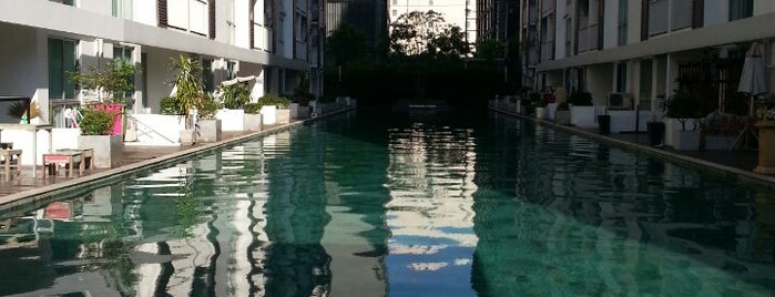 swimming pool @ Aspace D building is one of All-time favorites in Thailand.
