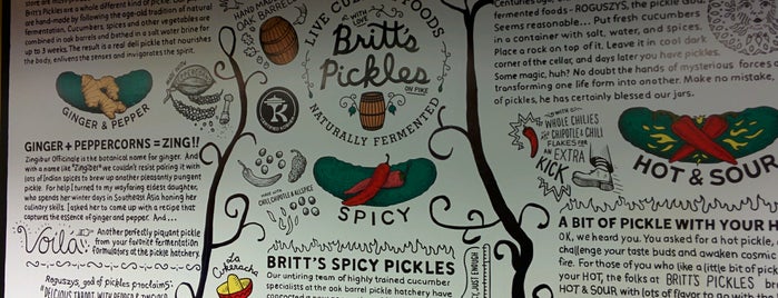 Britt's Pickles on Pike is one of The 13 Best Gourmet Stores in Seattle.