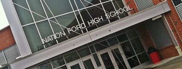 Nation Ford High School is one of Tempat yang Disukai Kimberly.