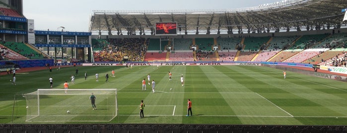 Ахмат-Арена is one of Стадионы Российской Премьер-Лиги.
