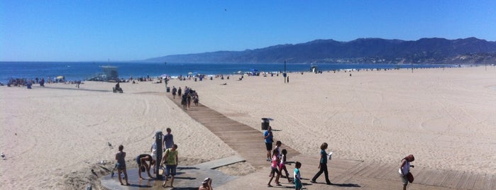 Santa Monica State Beach is one of there's music here.