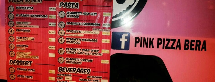 Pink Pizza Bera is one of Tempat yang Disukai Rahmat.