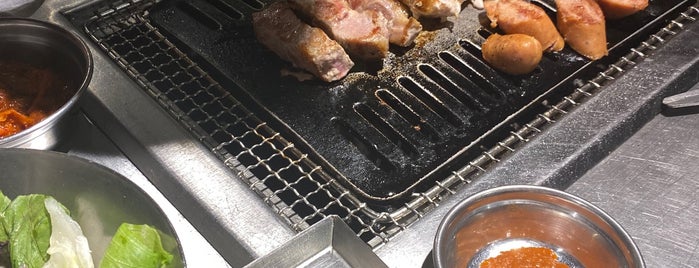 Apple Samgyupsal is one of Korean food.