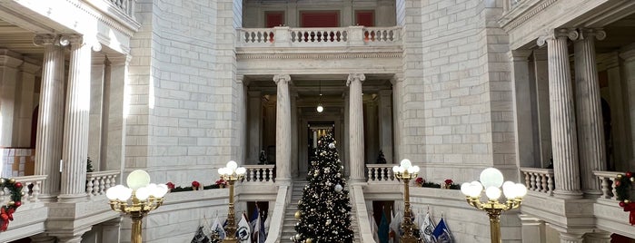 Rhode Island State House is one of Newport + Providence.