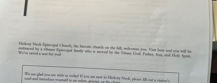 Hickory Neck  Episcopal Church is one of Biancaさんのお気に入りスポット.