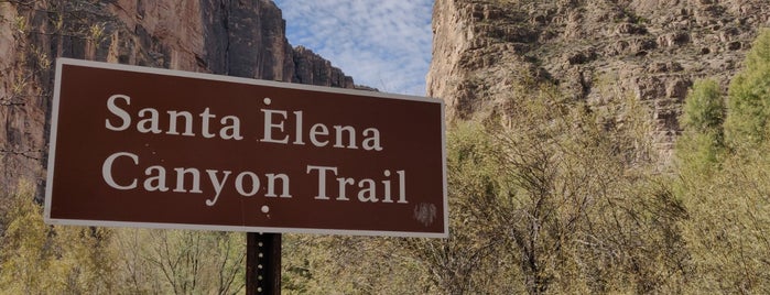 Santa Elena Canyon Trail Head is one of Lieux qui ont plu à Quantum.