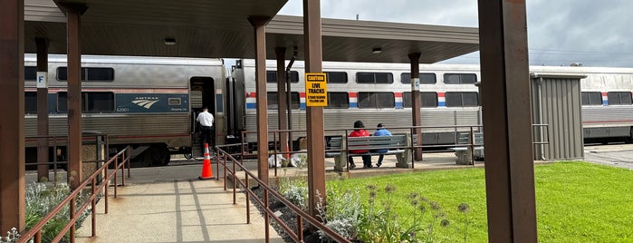 Amtrak - Buffalo-Depew Station (BUF) is one of Buffalo . NY USA.