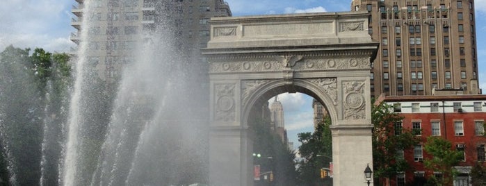 Washington Square Park is one of NYC Summer Spots.