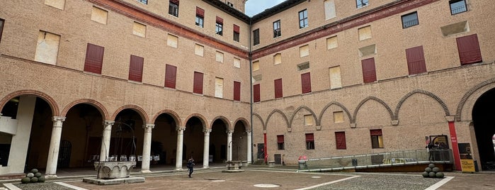 Castello Estense is one of ferrara's.