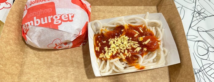 Jollibee is one of frequent places.