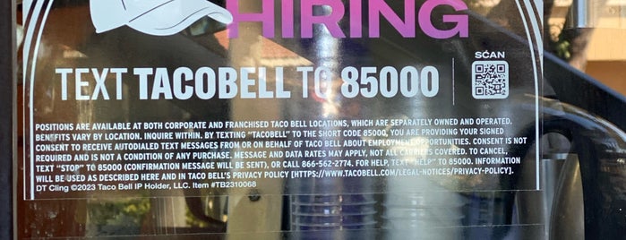 Taco Bell is one of Miami to do.