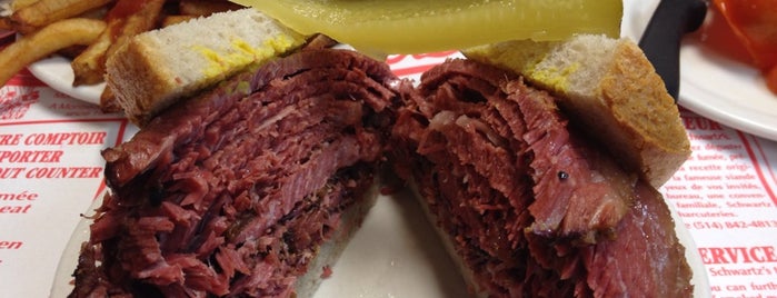 Schwartz's Montreal Hebrew Delicatessen is one of Montreal, je t'aime [A Foodie's Guide].