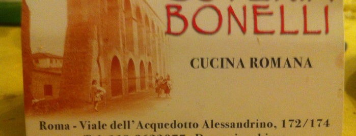 Osteria Bonelli is one of Roma - a must! = Peter's Fav's.
