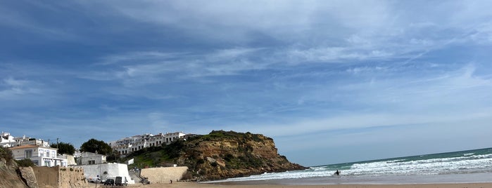 Praia do Burgau is one of Portugal roadtrip.