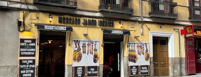 Mercado Jamón Iberico is one of Madrid ( tapas ).