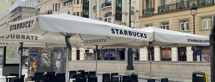 Starbucks is one of Madrid.  España.