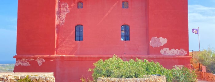 The Red Tower (St. Agatha's Tower) is one of M.