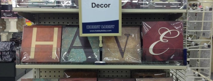 Hobby Lobby is one of Lieux qui ont plu à Erica.