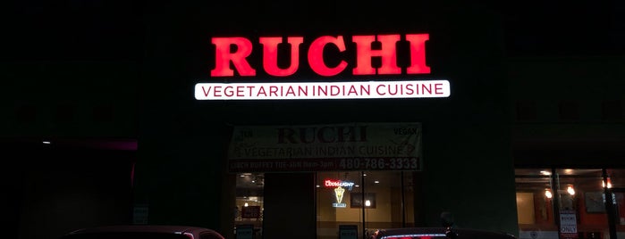 Ruchi Vegetarian Indian Cuisine is one of Wanna go.