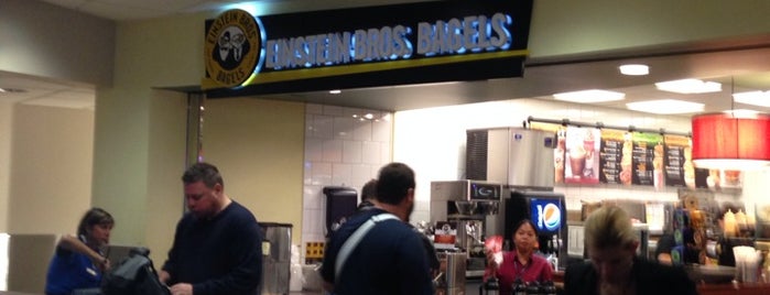 Einstein Bros Bagels is one of Taylor’s Liked Places.