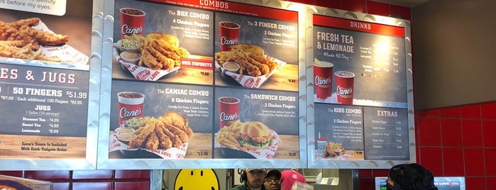 Raising Cane's Chicken Fingers is one of Kyra’s Liked Places.
