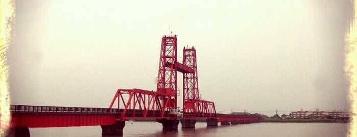 Chikugo River Lift Bridge is one of 日本の名橋999選その１.