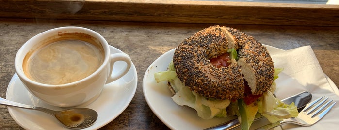 DELI STAR Bagel & Coffee is one of Vegan Everywhere.