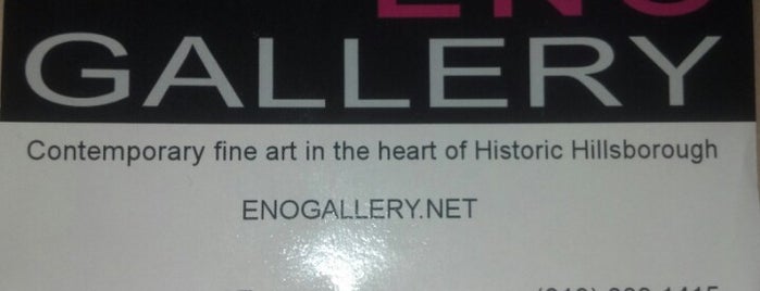 Eno Gallery is one of Hillsborough Favorites.