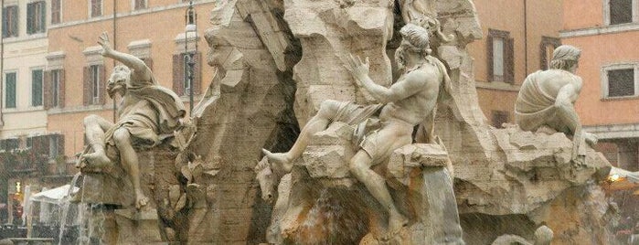 Fontana dei Quattro Fiumi is one of Pinocchio - Roma City Badge.
