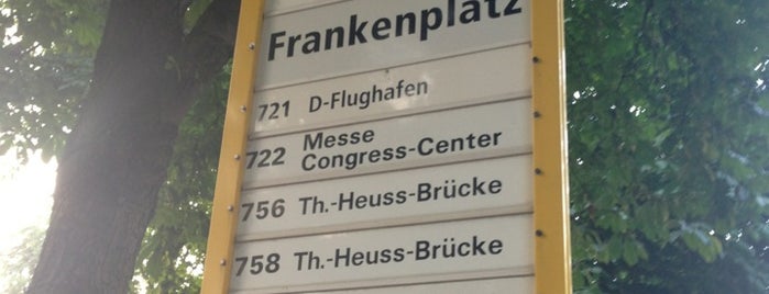 H Frankenplatz is one of Rheinbahn Düsseldorf 756.