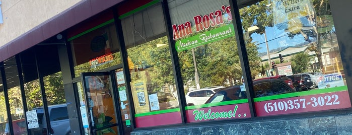 Ana Rosa's Mexican Restaurant is one of East Bay Food.